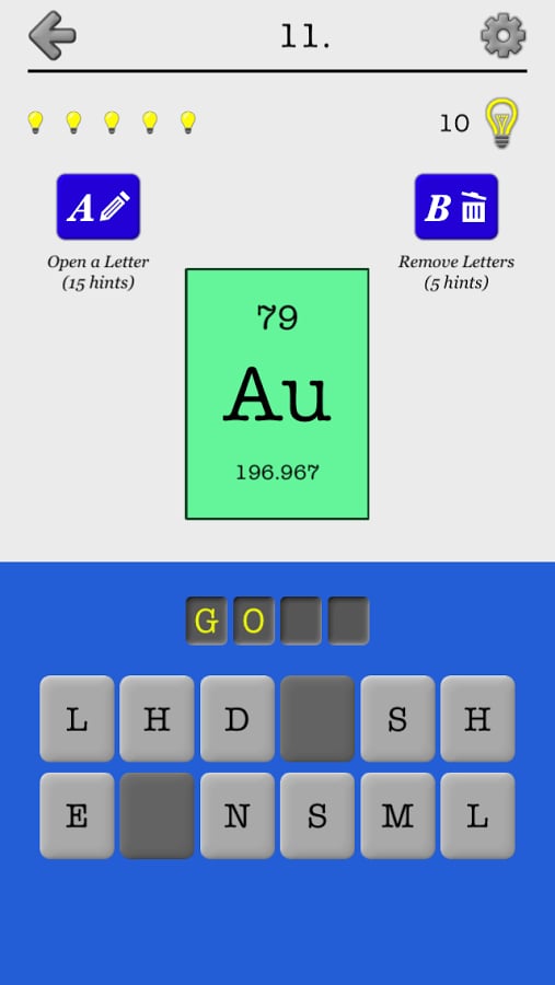 Chemical Elements Names ...截图1