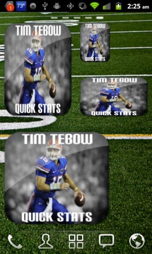 Tebow Football Widget截图1