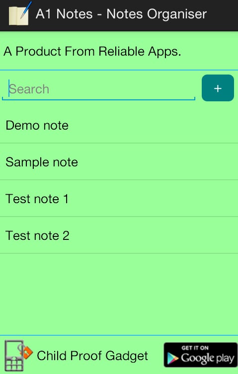 A1 Notes - Notes Organis...截图1