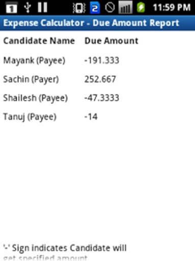 Expense Calculator截图2