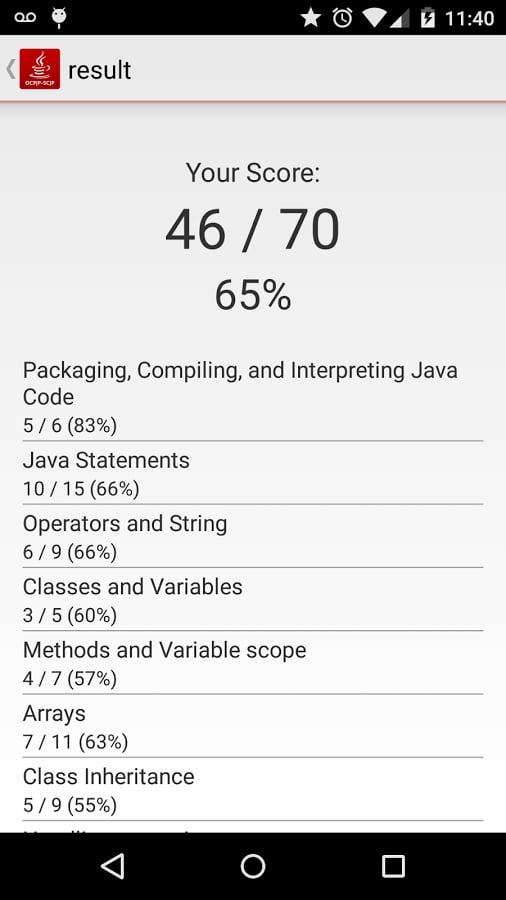 Java Practice Exam截图2