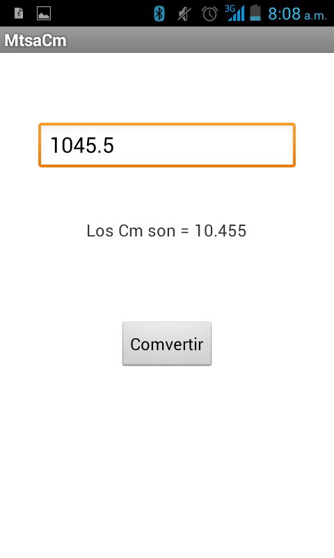 Convertir Mts -&gt; Cm截图2