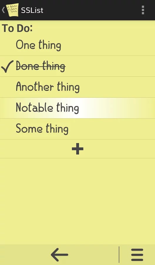 SSList - ToDo list截图1