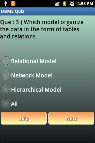 DBMS Quiz截图6