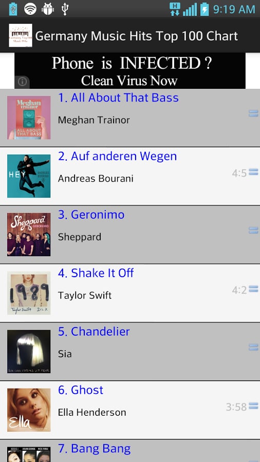 Germany Top 100 Music Hi...截图3