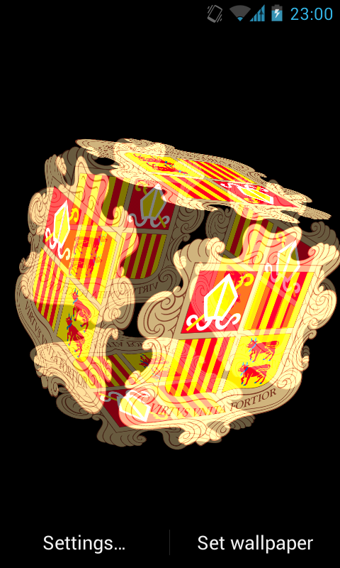 Andorra Coat Arms LWP 3D截图5