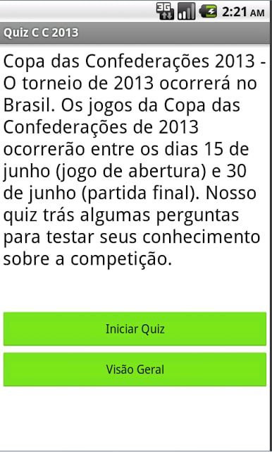 Quiz Copa das C 2013截图5