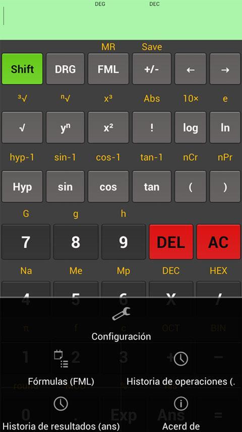 Kal Scientific calculator截图3