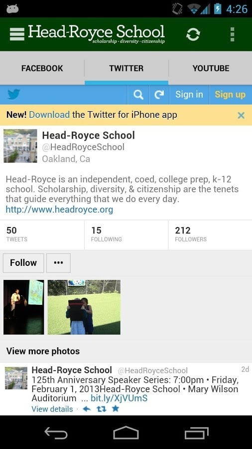 Head-Royce Alumni Mobile截图1