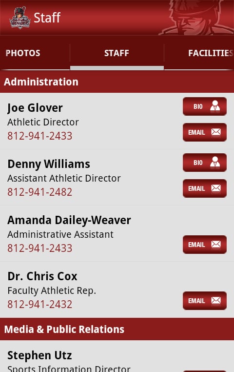 IU Southeast Athletics截图4