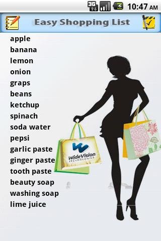 Easy Shopping List截图1