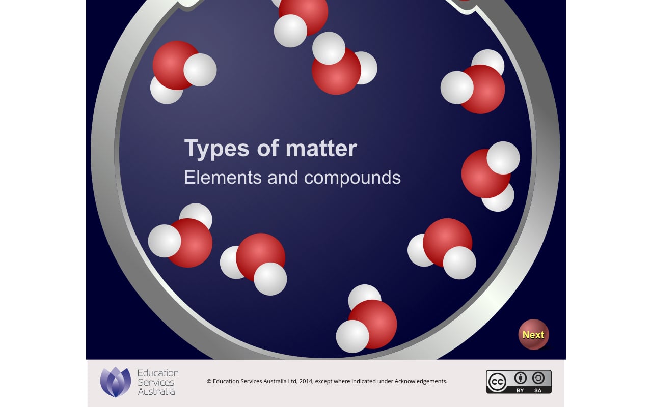 Types of matter: elements and compounds截图1