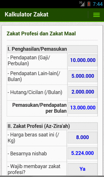 Kalkulator Zakat截图4