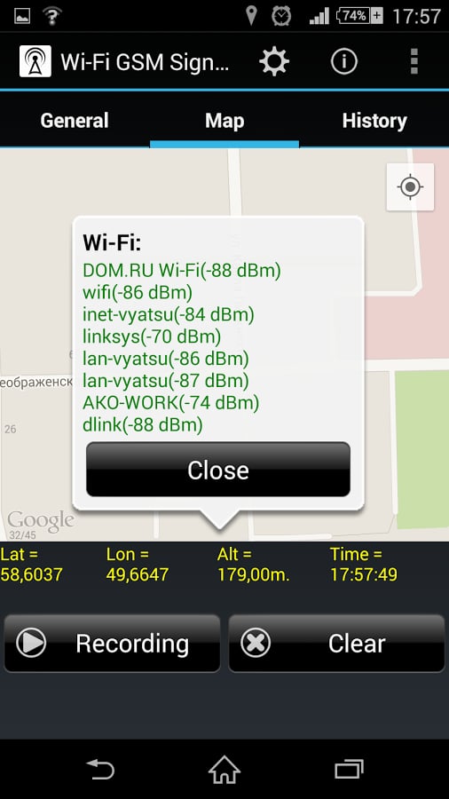 Wi-Fi GSM Signals Tracke...截图6