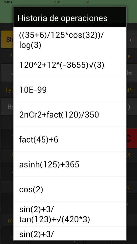 Kal Scientific calculator截图6