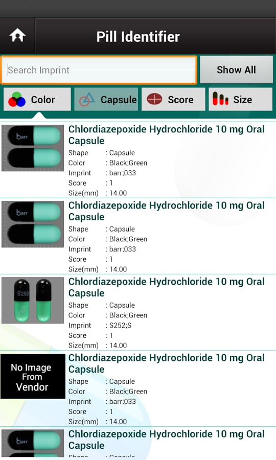 Pill Identifier Pro - He...截图3