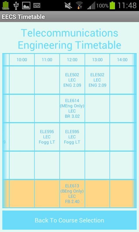 EECS Timetable截图3