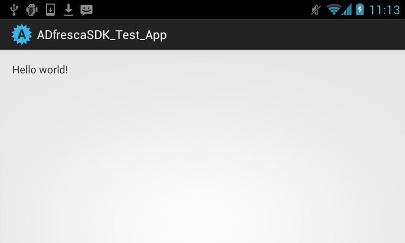 ADfresca SDK Test Applic...截图1