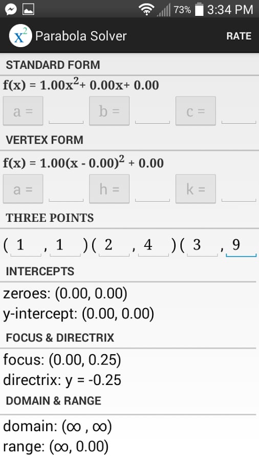 Parabola Solver截图3