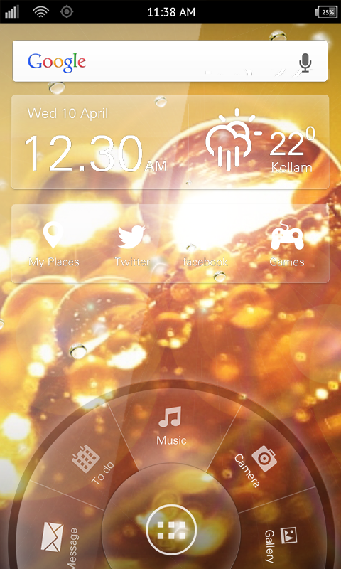 Golden Rain Wallpaper截图1