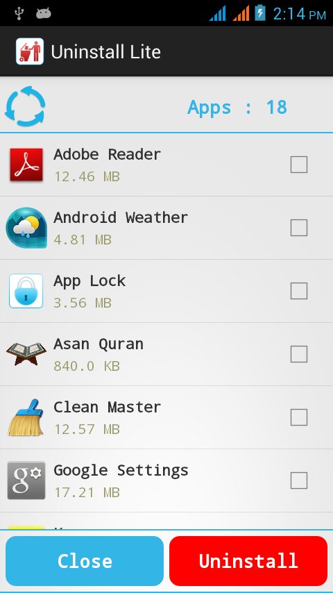 App Uninstall Lite截图1