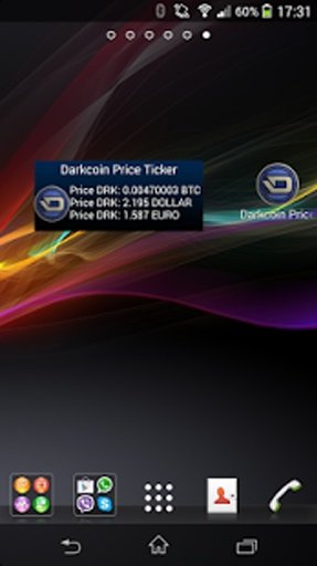 Darkcoin(DRK) price ticker截图2