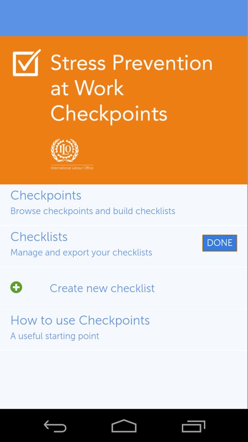 ILO Stress Checkpoints截图2