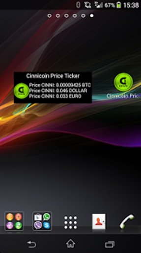 Cinnicoin Price Ticker截图2