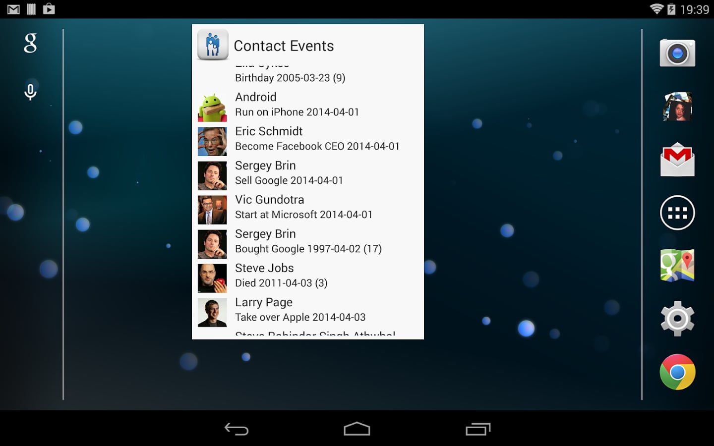 Contact Lookup Events截图1