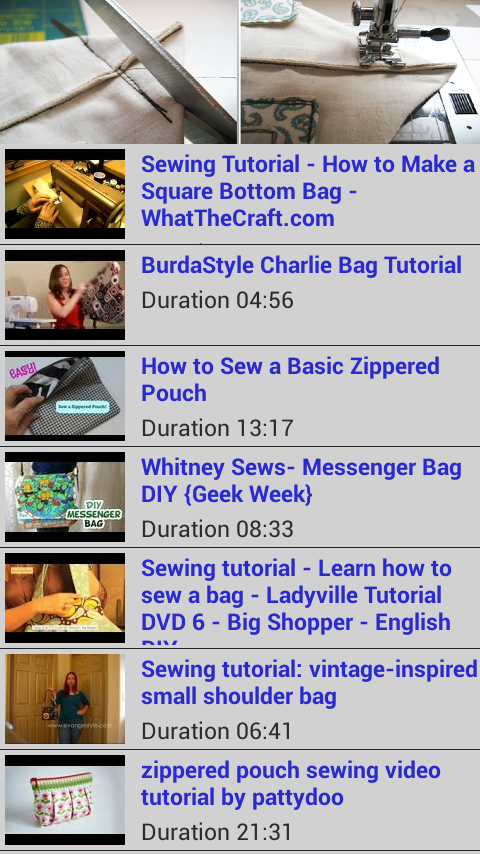 Sewing Tutorial Bags截图1