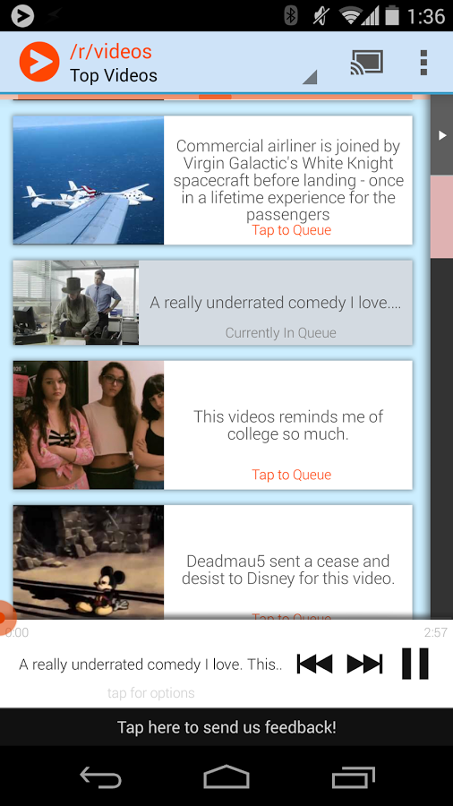 Viddit for Chromecast (Reddit)截图1