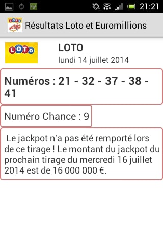 Loto et Euromillions截图2