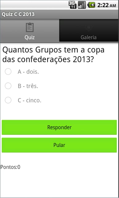 Quiz Copa das C 2013截图2