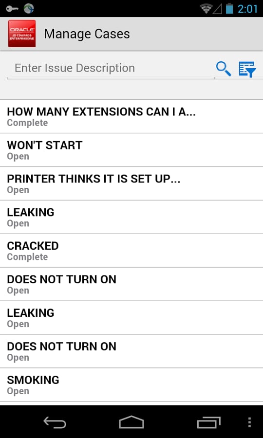 Manage Cases for JDE E1截图2