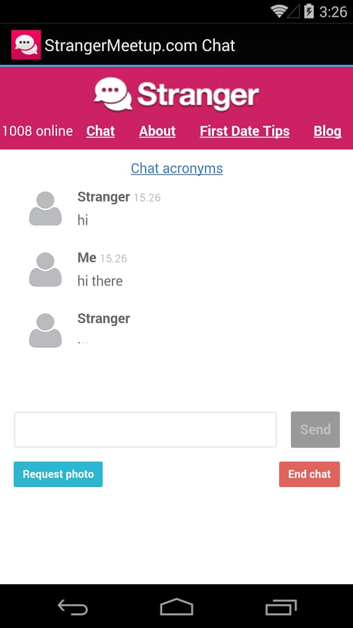 StrangerMeetup.com Chat截图1