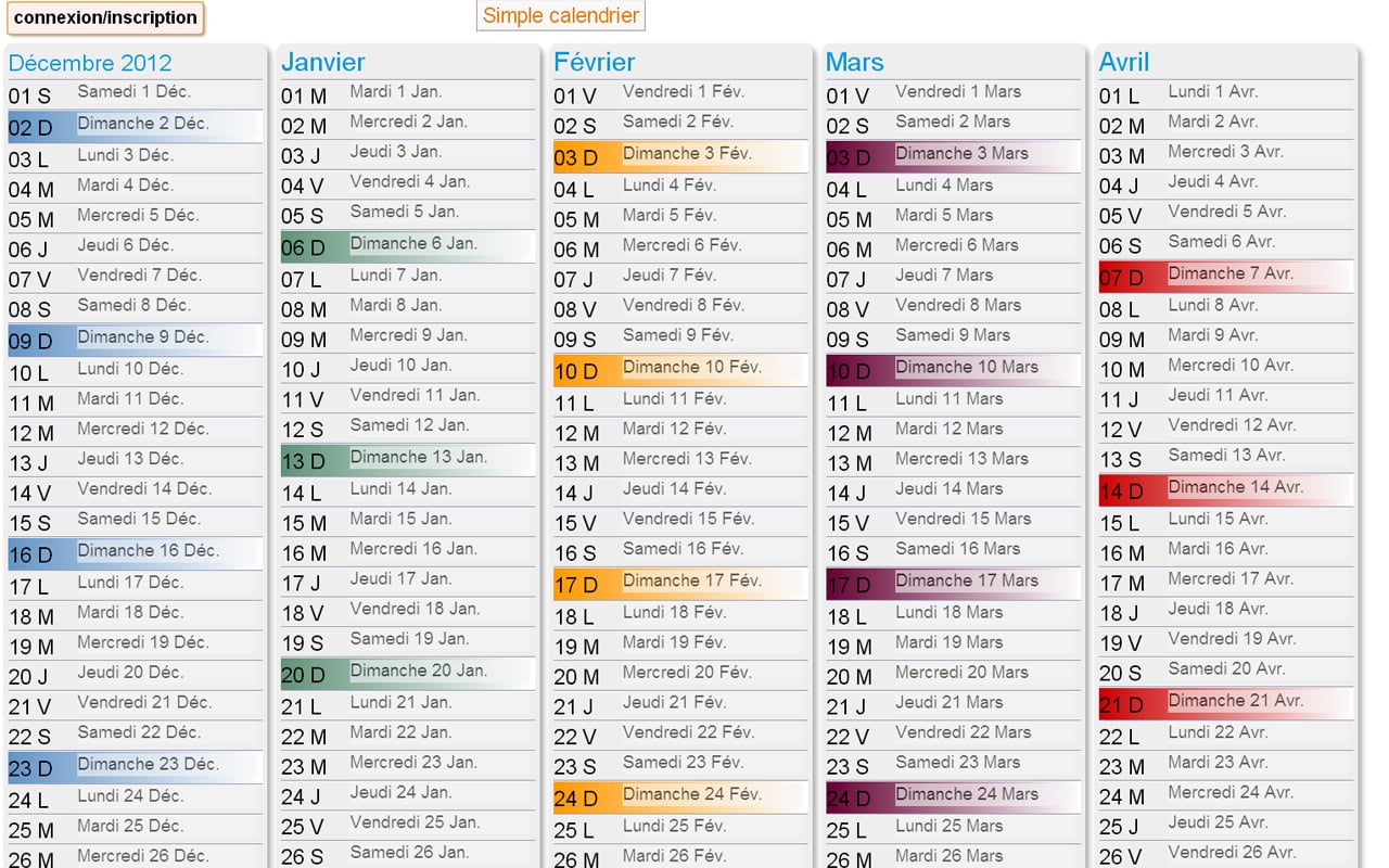 Apix Calendar截图2