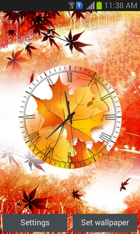 Autumn Leaf Clock截图1