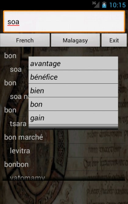 French Malagasy Dictiona...截图4