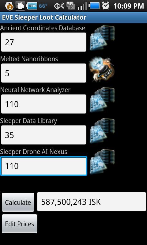 EVE Sleeper Loot Calculator截图1