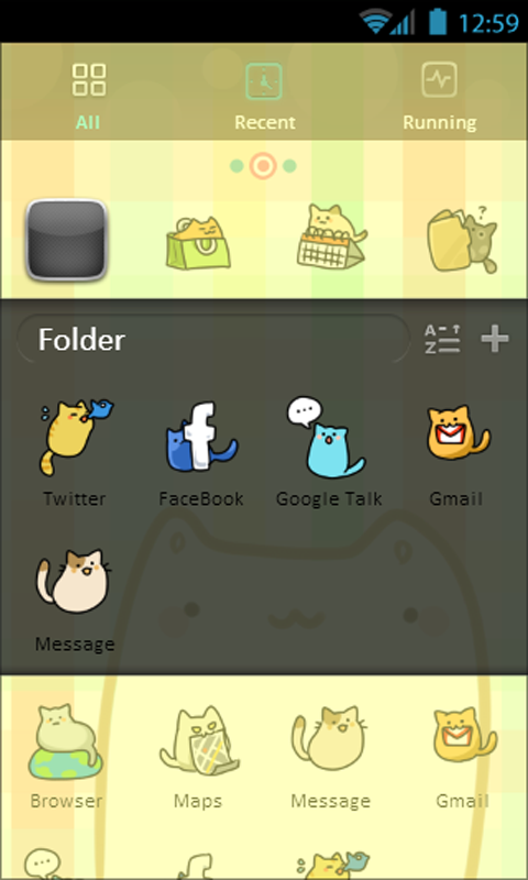 Cute Cats GO Launcher Theme截图3