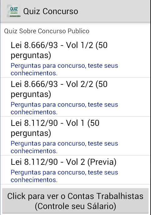 Quiz Concurso Publico截图1