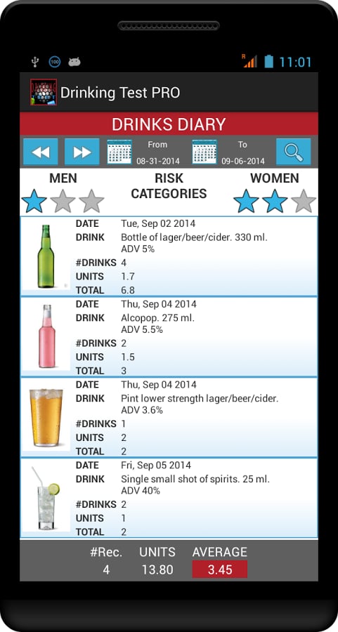 DRINKING TEST PRO截图4