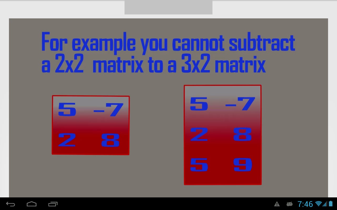 Subtract Matrices截图5