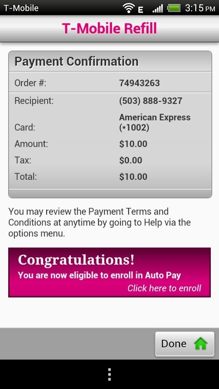 T-Mobile Refill截图7