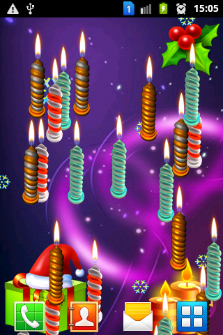 Candle Fall Christmas截图3