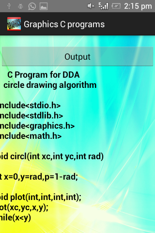 Graphics C programs截图4