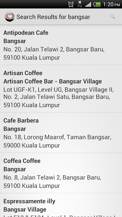 Cafes (coffee) in Kuala Lumpur截图5