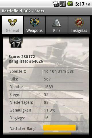 Battlefield Bad Company2 Stats截图1