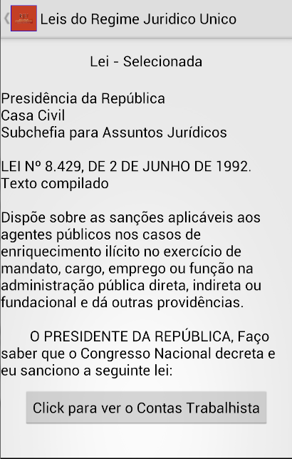 Leis do Regime Juridico Unico截图4