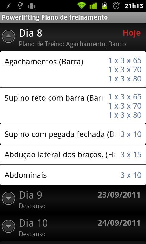 Plano de Treino截图3